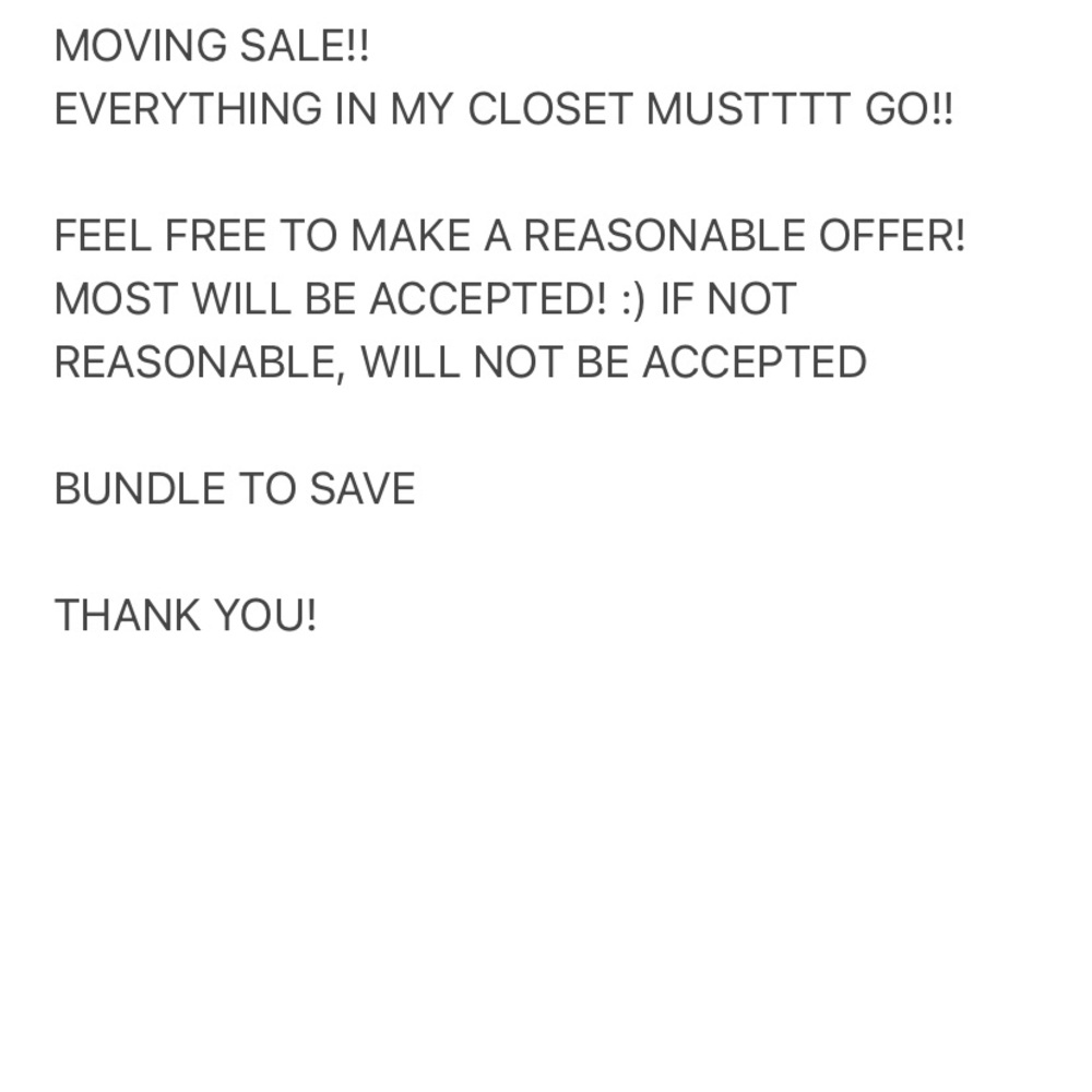 MOVING SALE!!!